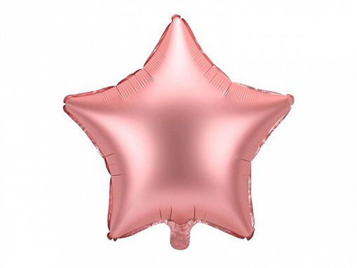 Picture of FOIL BALLOON STAR SATIN ROSE GOLD 18 INCH